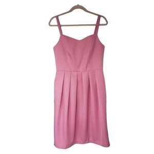 NWT Vila Dress Dusty Rose Pink Retro Inspired Barbiecore Pleated